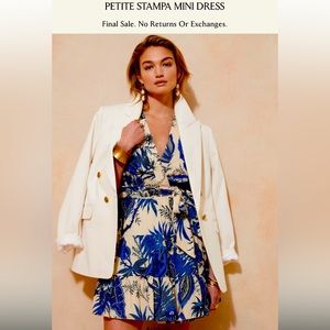 Banana Republic Sleeveless Wrap Tiered Stampa Dress NWOT